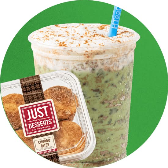 Iced Matcha Latte & Churro Combo