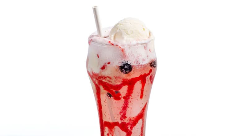 New! Red, White, and Blueberry Float