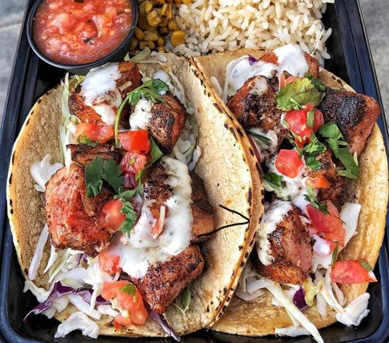 PAN SEARED AHI 2 TACO COMBO (wild)