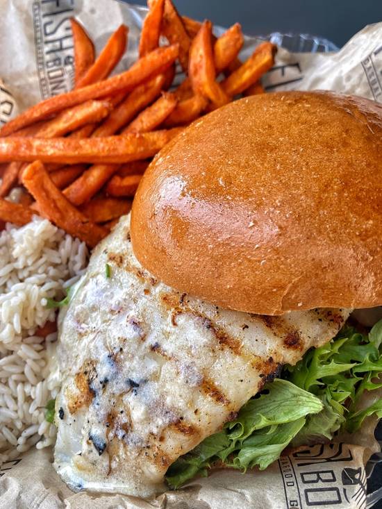 GRILLED WHITEFISH SANDWWICH