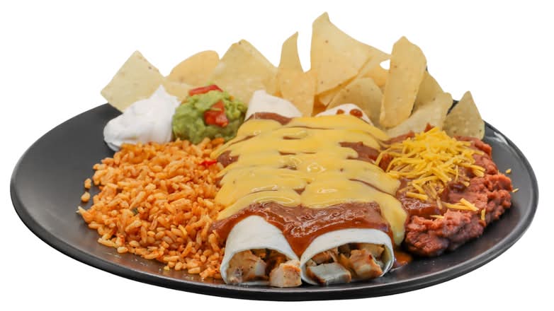 Chicken Chilada Platter