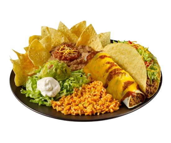 Beef Chilada/Taco Platter