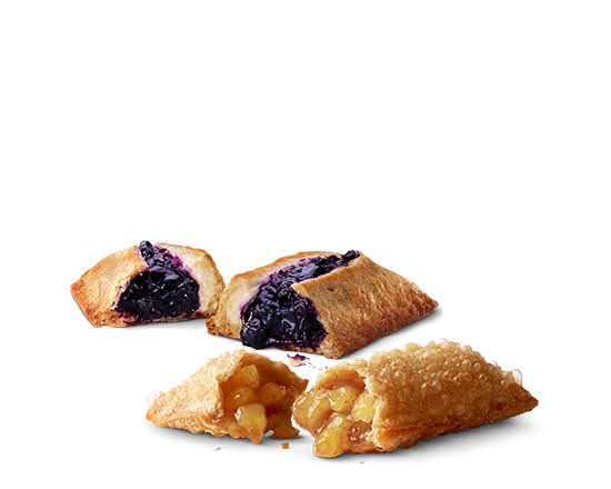 Fried Apple & Blueberry Creme Pie