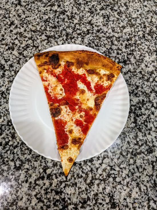 Upside Down Slice (sauce over cheese)