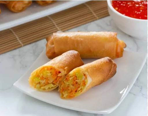 A2b. Vegetable Spring Rolls (3 pcs)