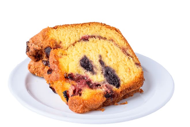 Red, White & Blueberry Cake