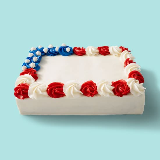Red, White & Blue Cake