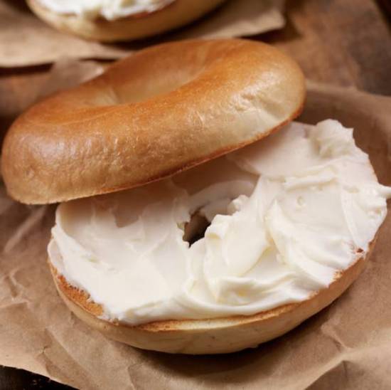 Plain Cream Cheese Bagel