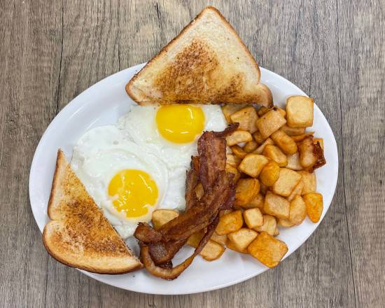 2 Eggs, Home Fries, & Toast
