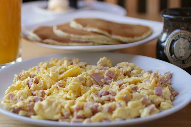 Diced Ham and Scrambled Eggs
