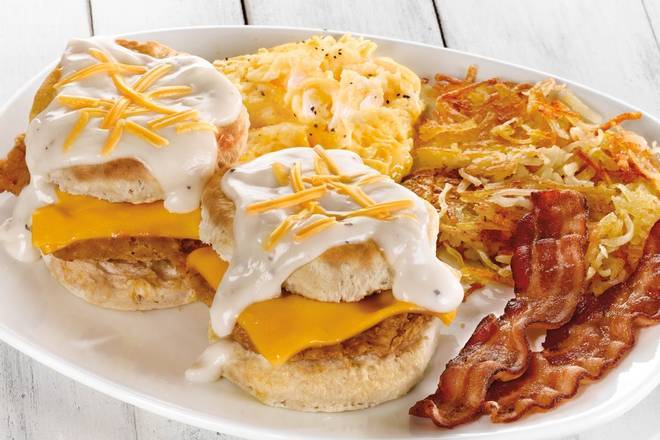 Southern Fried Chicken Biscuit Breakfast
