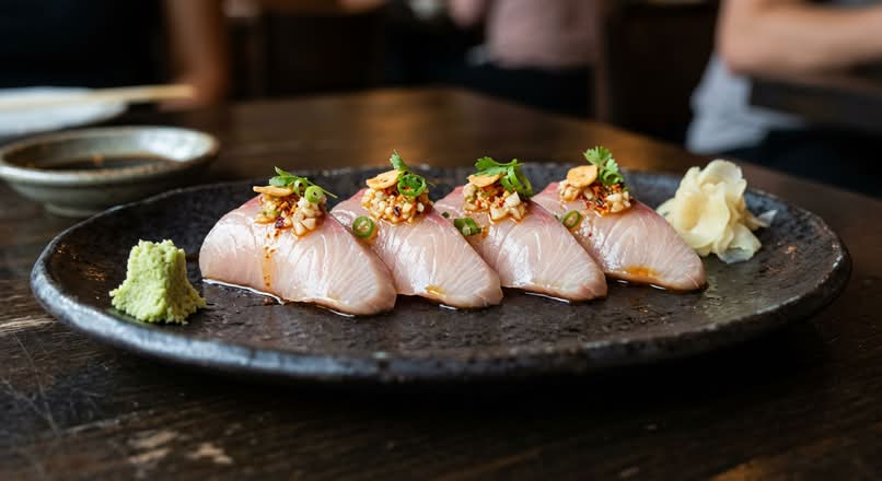 Spicy Seared Albacore Sashimi