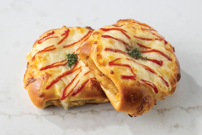 Hash Brown Bread with Ham & Cheese