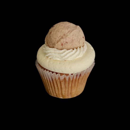 Strawberry Rhubarb Cupcake