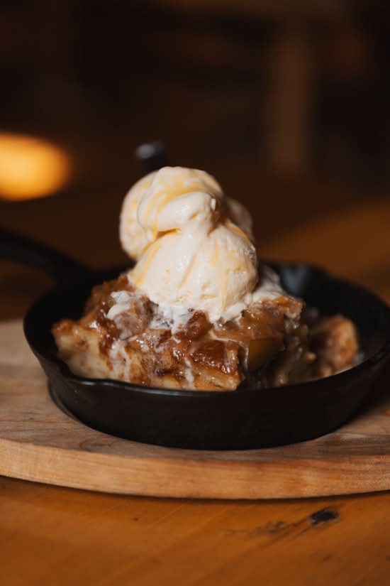 Apple Crate Bread Pudding