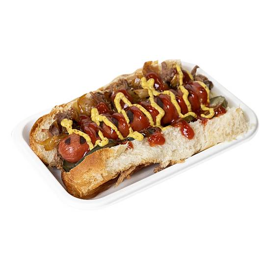 Pulled Beef Hot Dog
