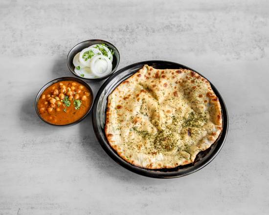ALOO KULCHA WITH CHOLE