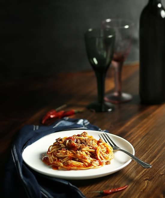 Baked Spaghetti with Marinara Sauce