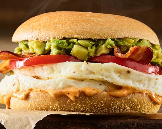 Bacon, Avocado, & Tomato Egg White Sandwich