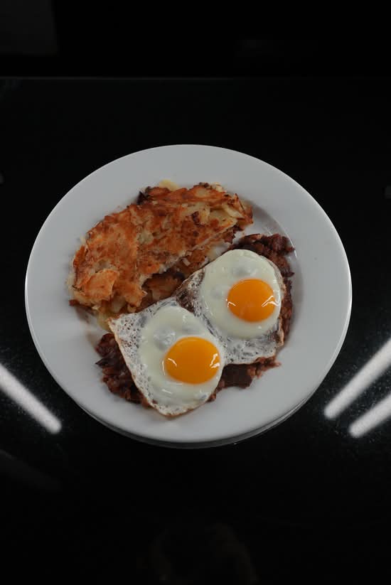 Corned Beef Hash & Two Egg Platter
