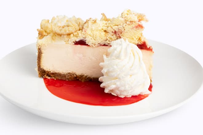 Raspberry Donut Cheesecake