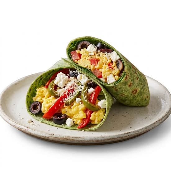 4. Mediterranean Breakfast Wrap