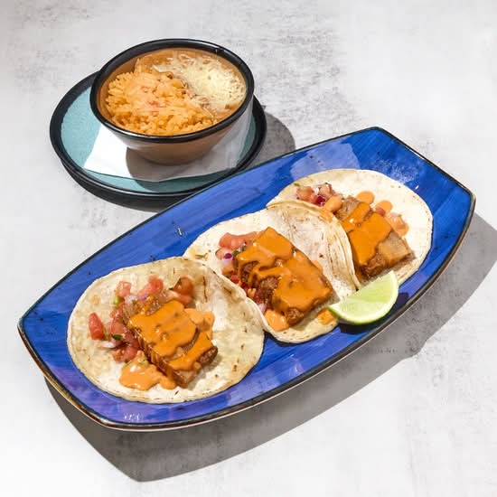 3 Tacos Pork Belly