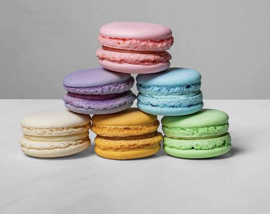 6 Pack Assorted French Macarons