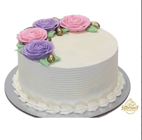 Edible Cream Roses Decoration