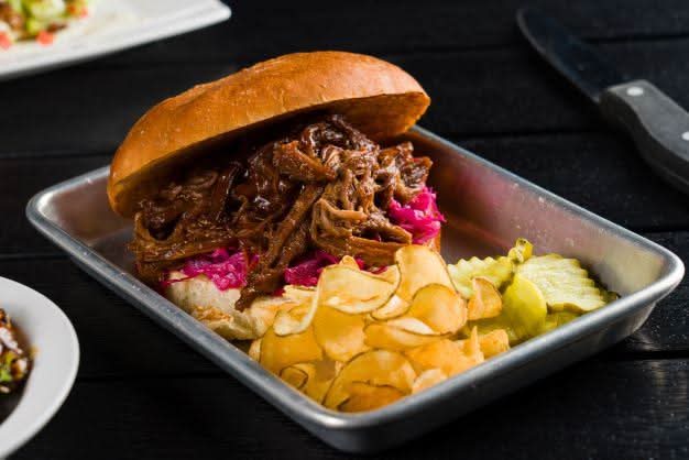 BBQ Pulled Beef Sandwich