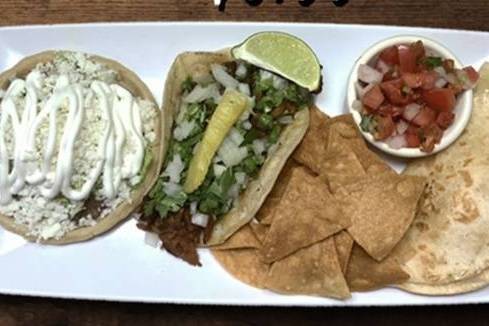 #5 (1 taco, 1 quesadilla, and 1 sope or tostada)