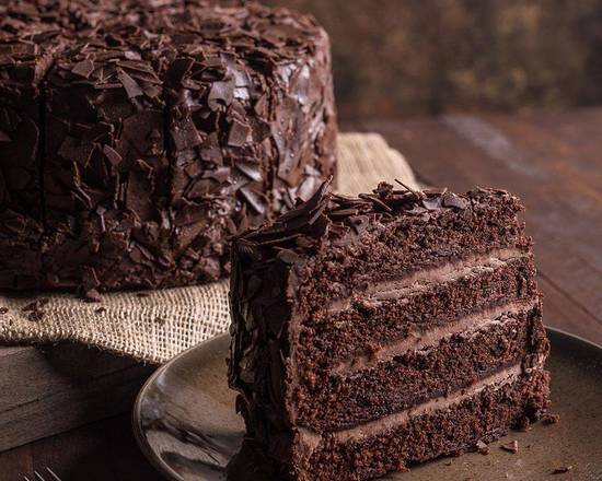Sliced Chocolate Overload Cake