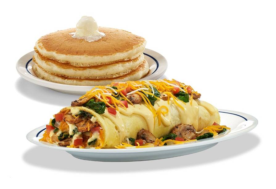 Spinach & Mushroom Omelette