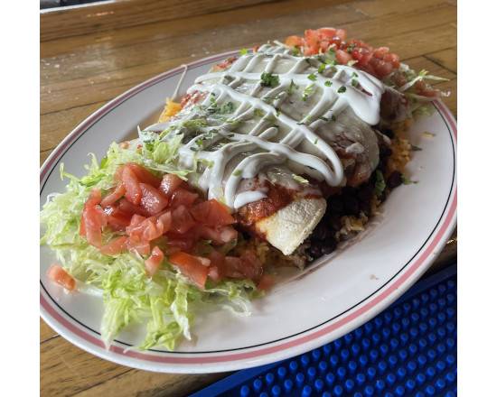 Veggie Green Enchiladas platter