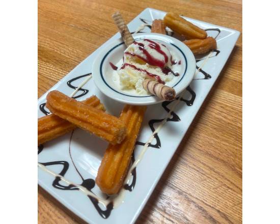 Churros with Ice Cream