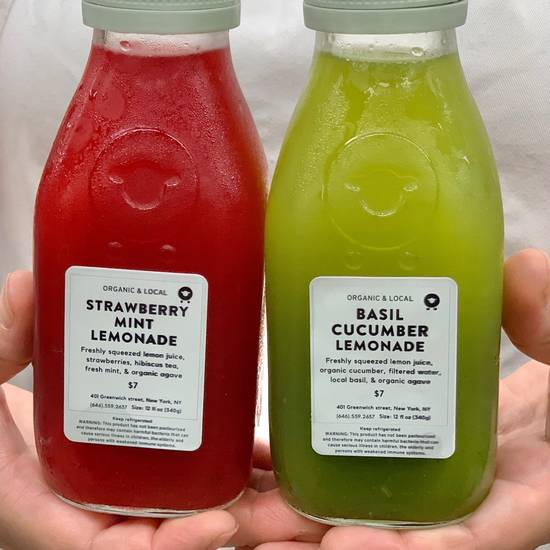 Basil Cucumber Lemonade