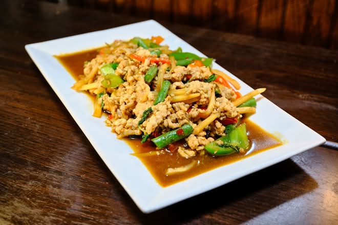 E005. Stir Fried Holy Basil