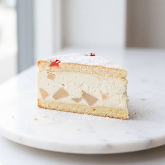 Ricotta & Pear Torte Slice