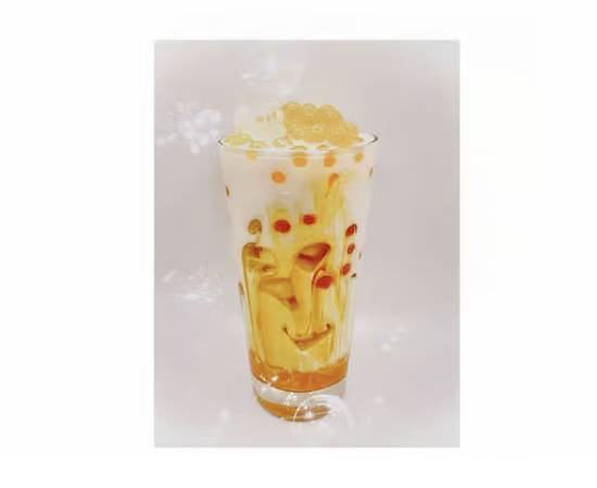 8. Yellow Mango Milk Tea