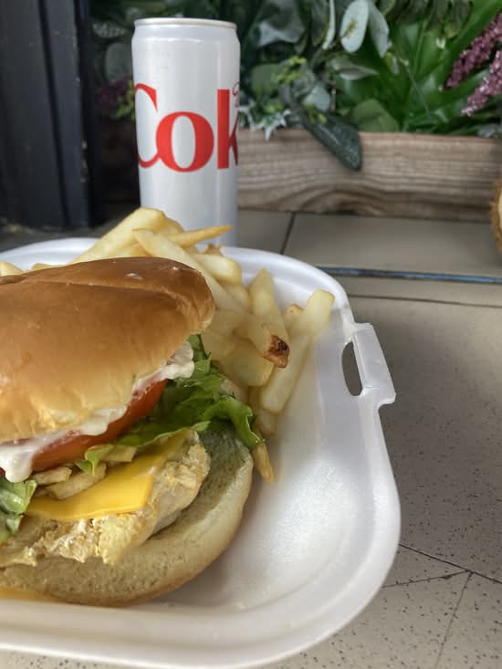 Chicken Burger & Fritas
