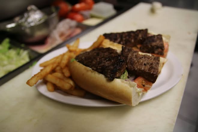 Cheeseburger Sub Platter