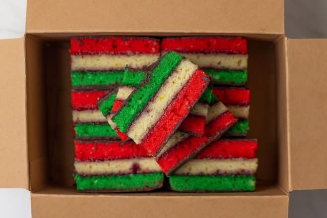 Rainbow Cookie Box