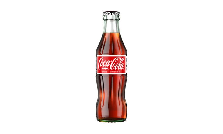 COCA COLA GLASS BOTTLE