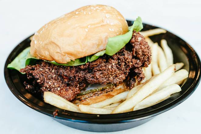 Spicy Fried Chicken Sando
