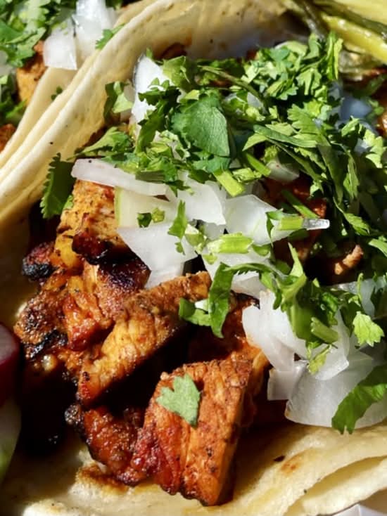 Pastor Tacos (Marinated pork)