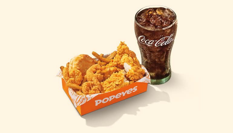 4pc Butterfly Shrimp & 2pc Tenders Combo
