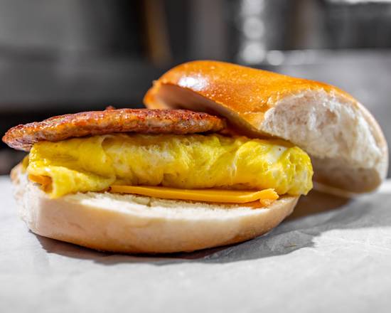 Egg with Meat & Cheese Sandwich