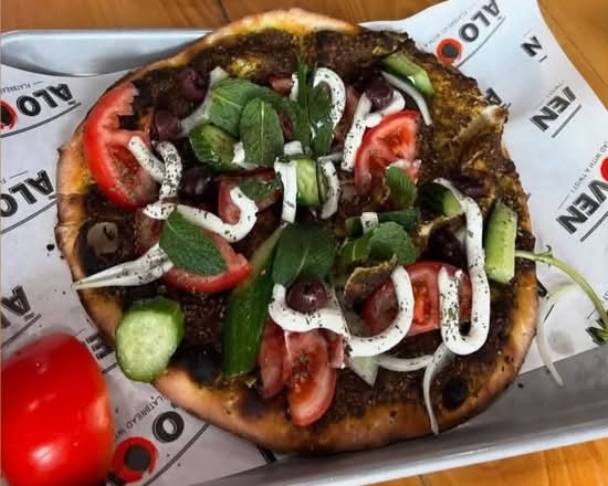 Za'atar with Labneh Manoushe