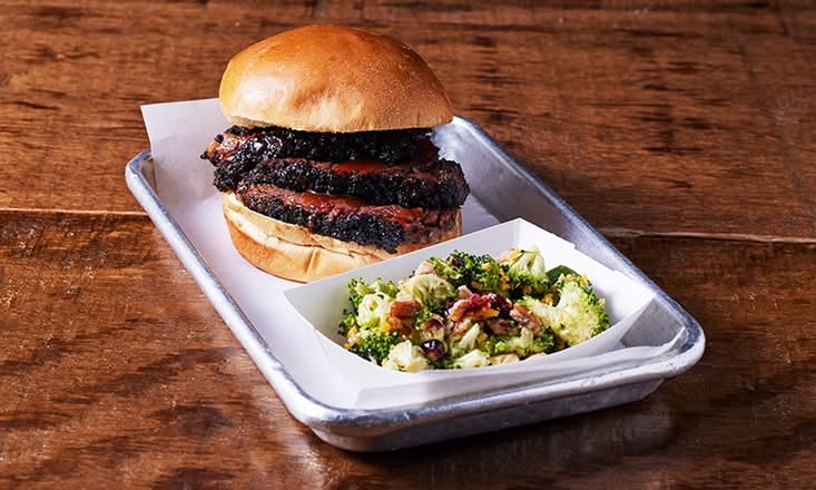 Sliced Beef Brisket Sandwich
