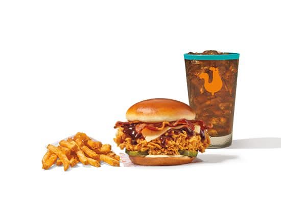 Combo BBQ Bacon & Cheese Chicken Sandwich